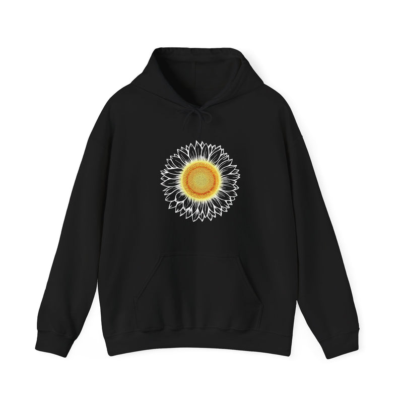 Minimal Sunflower Unisex Hoodie - Comfort & Style for Every Occasion