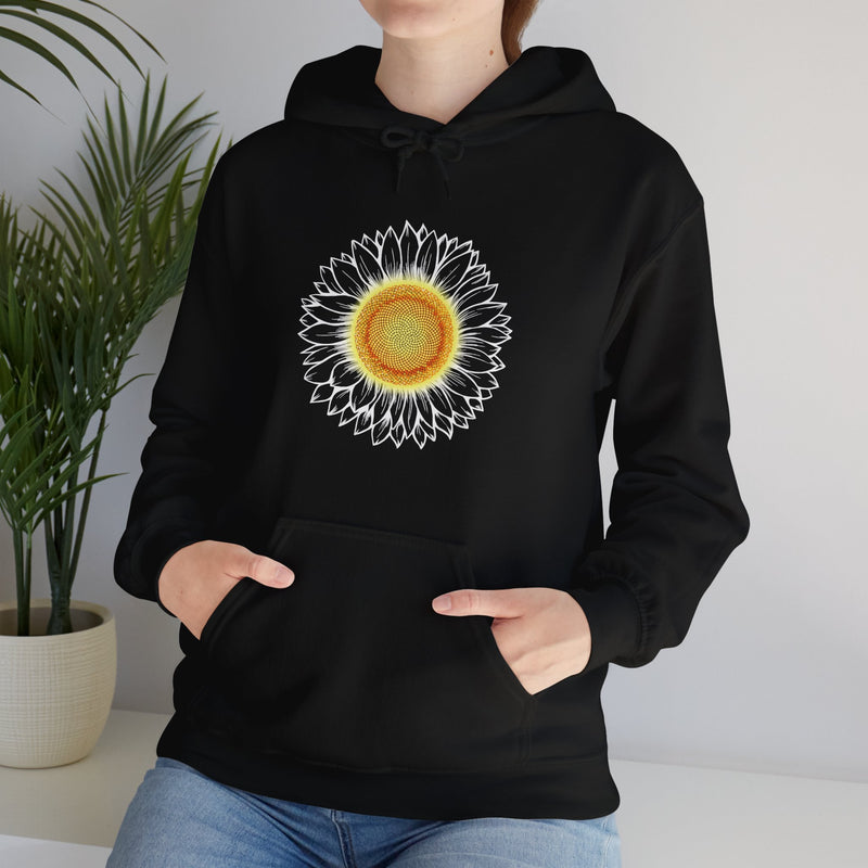 Minimal Sunflower Unisex Hoodie - Comfort & Style for Every Occasion