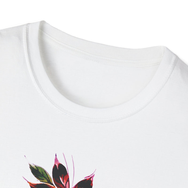 Minimal Floral Unisex T-Shirt - Everyday Wear