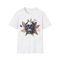 Gothic Floral Skull Unisex T-Shirt - Edgy and Trendy Design for Halloween & Everyday Wear