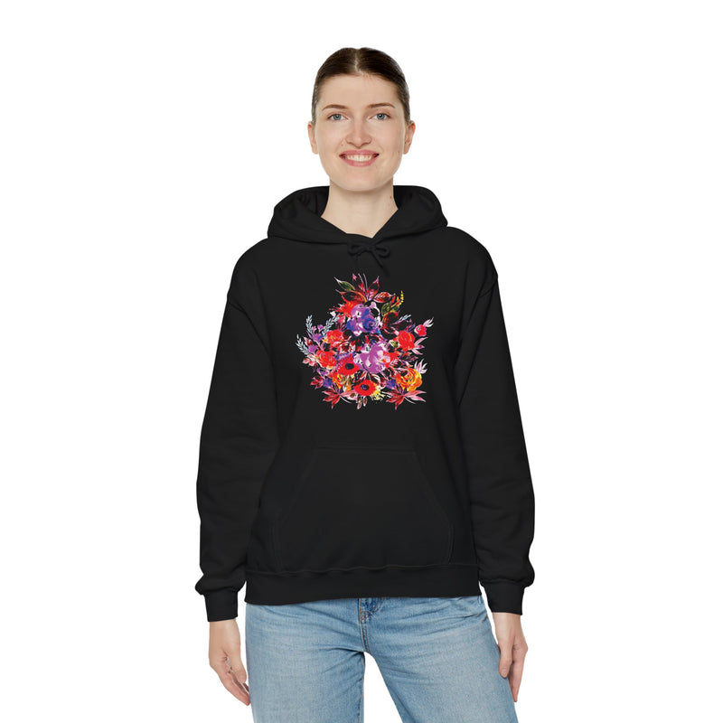 Minimal Floral Unisex Hoodie - Comfort & Style for Every Occasion