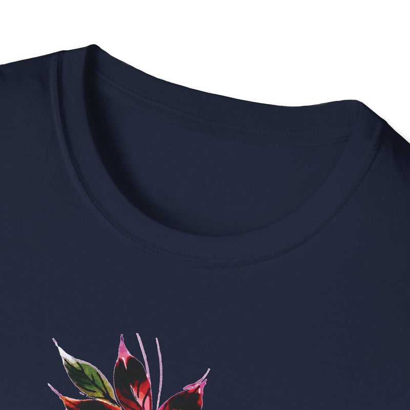 Minimal Floral Unisex T-Shirt - Everyday Wear