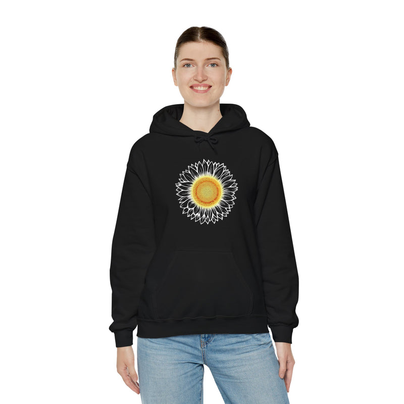 Minimal Sunflower Unisex Hoodie - Comfort & Style for Every Occasion