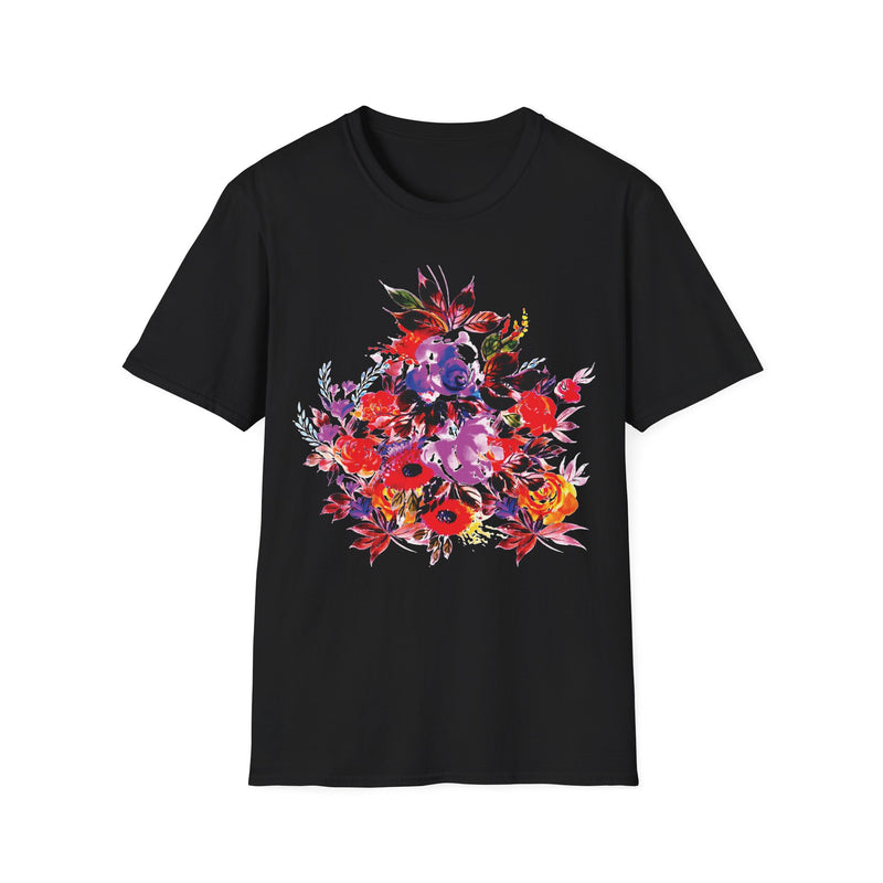 Minimal Floral Unisex T-Shirt - Everyday Wear