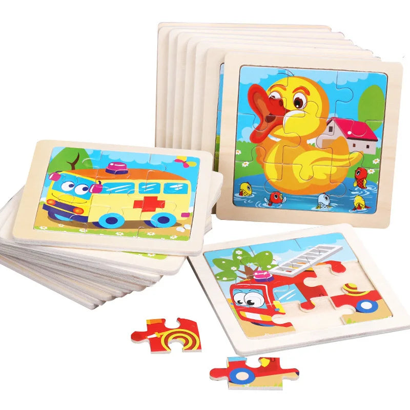 Baby 3D Wooden Animal Puzzle Toy