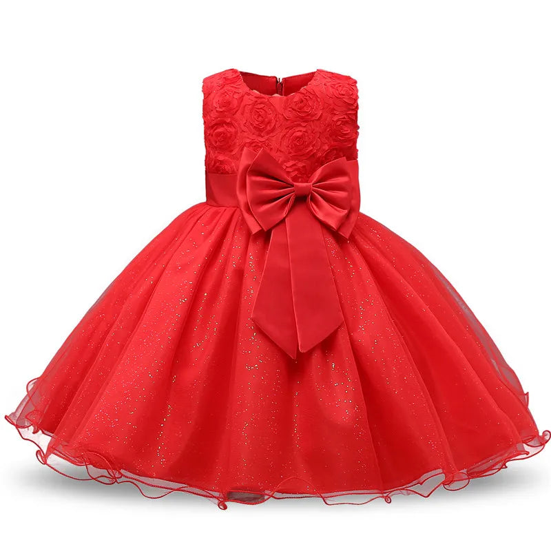 Girls Flower Wedding Gown Dress