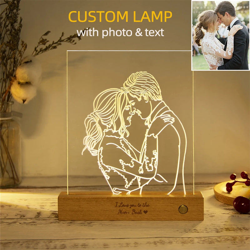 Customized Photo Text Night Light