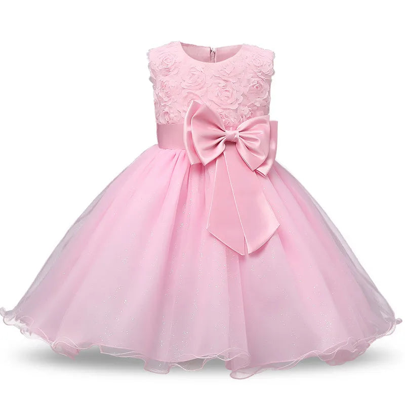 Girls Flower Wedding Gown Dress