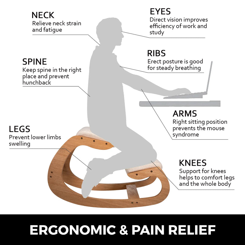 Ergonomic Rocking Kneeling Chair