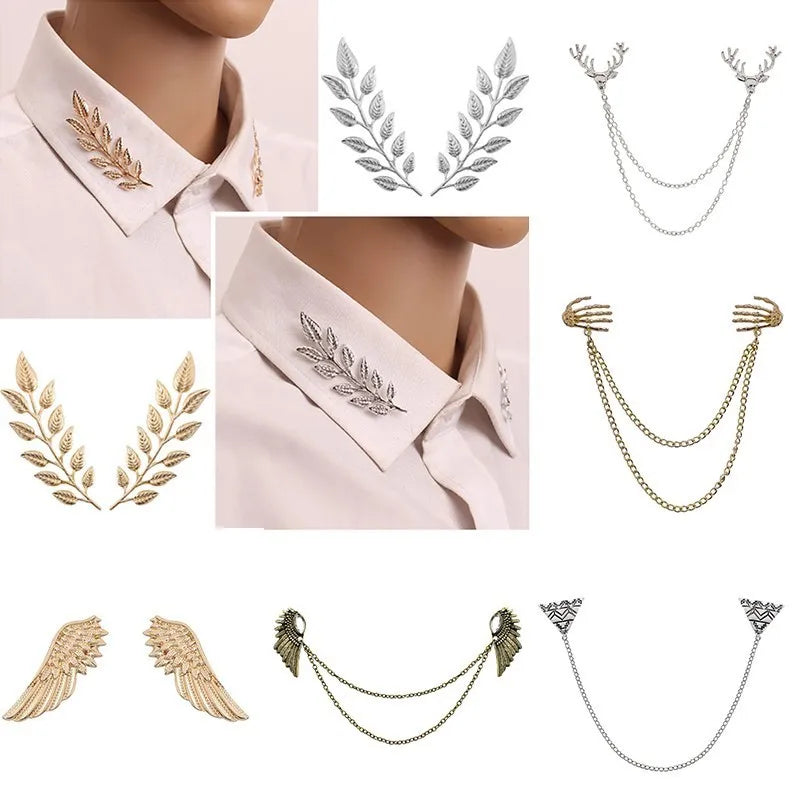 Fashion Zinc Alloy Leaf Brooch