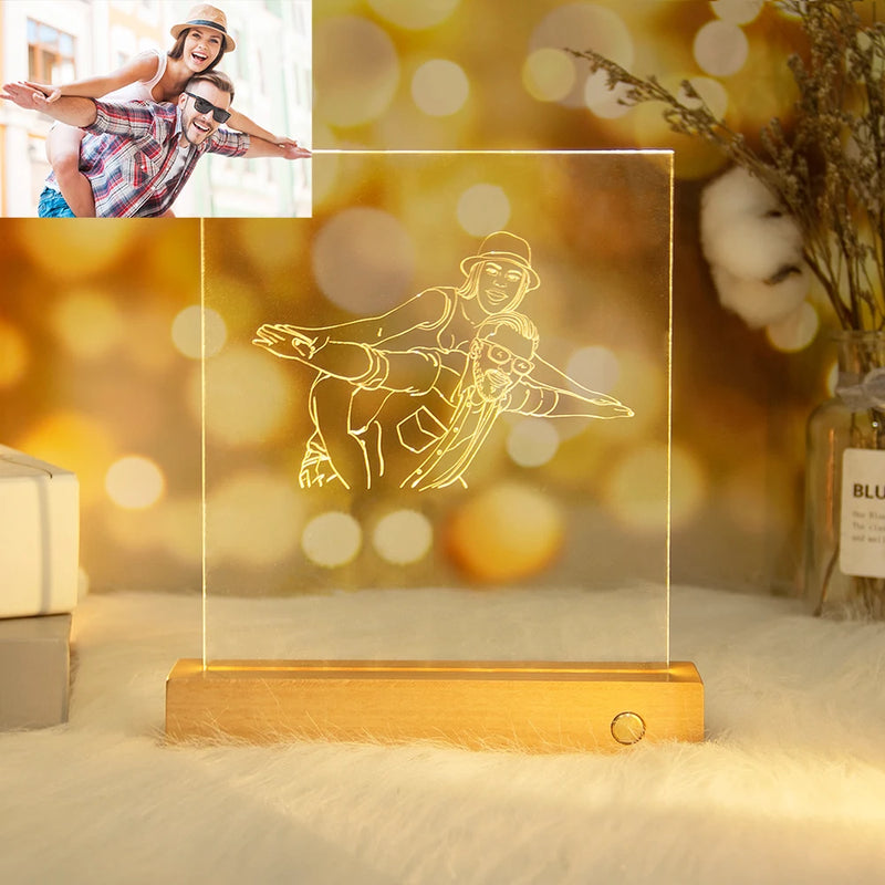 Customized Photo Text Night Light