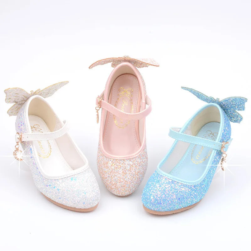 Fringed Butterfly Knot Princess Shoes