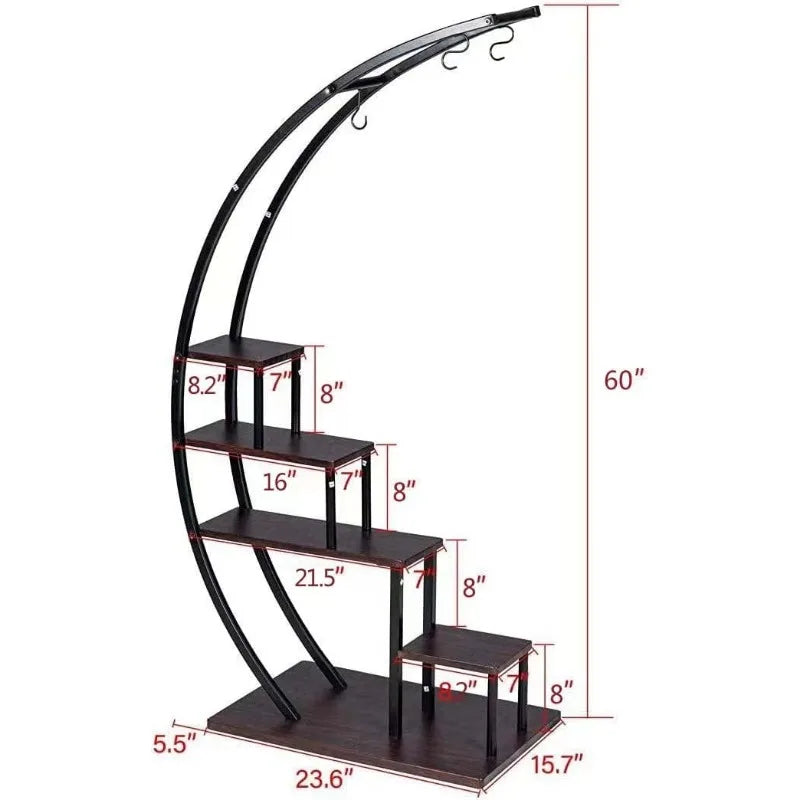 Garden 5 Tier Metal Plant Stand