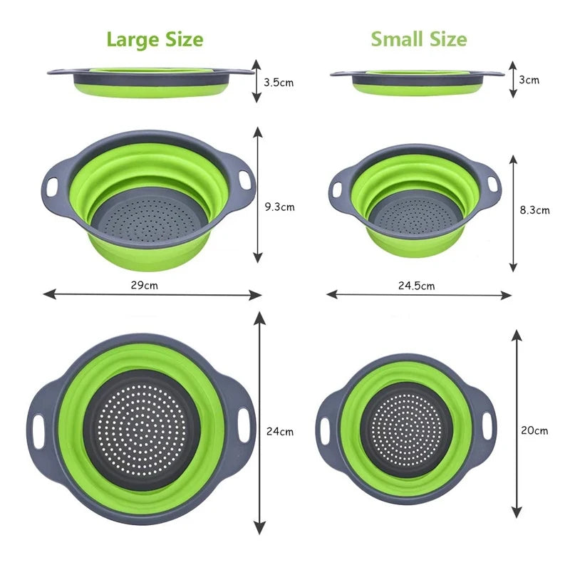 Silicone Folding Drainer Basket