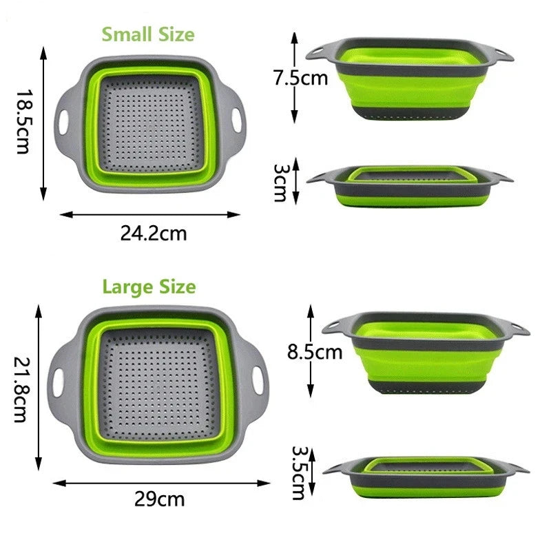 Silicone Folding Drainer Basket