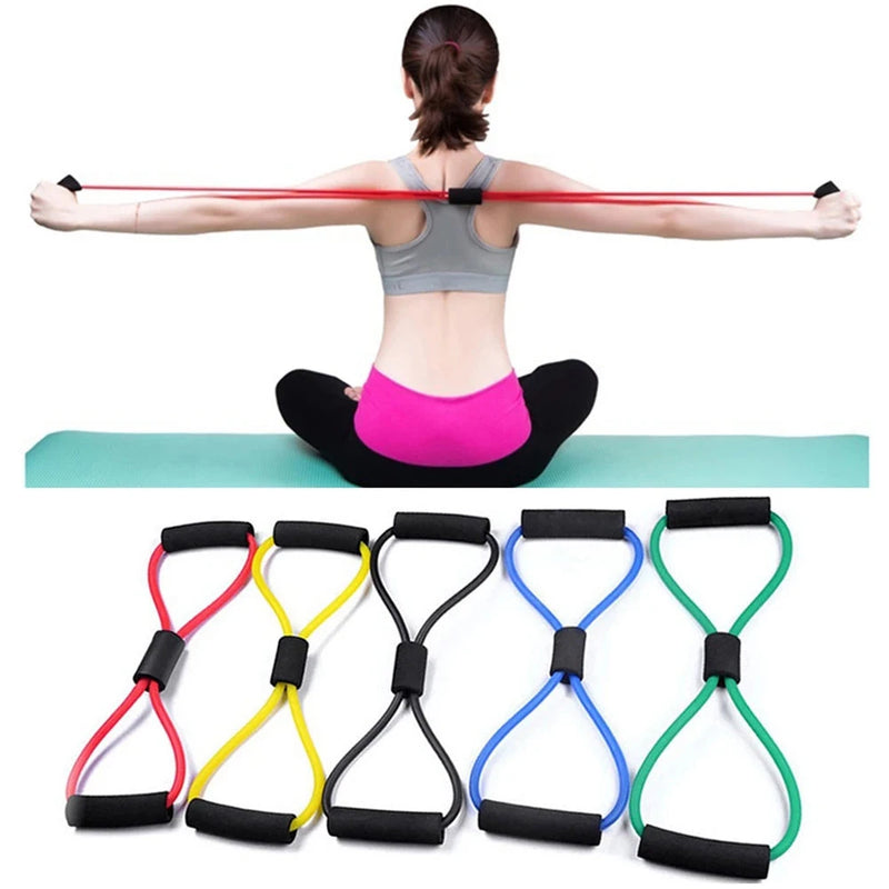 Yoga 8 Word Chest Expander Rope