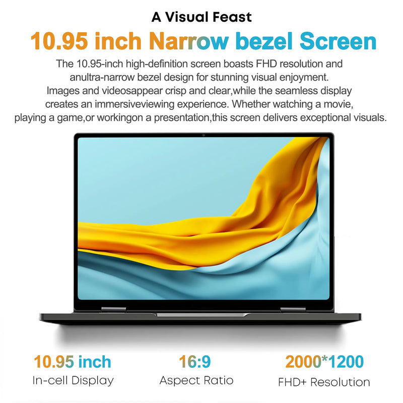 2 in 1 Touchscreen 10.95" Laptop