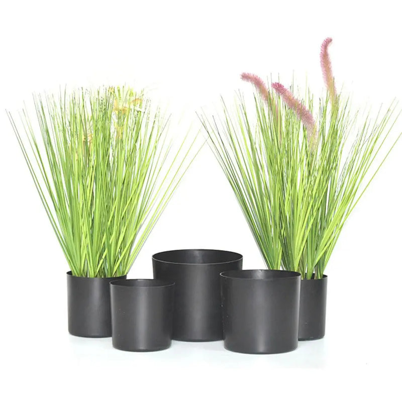 Plastic Black Succulent Planter Pot