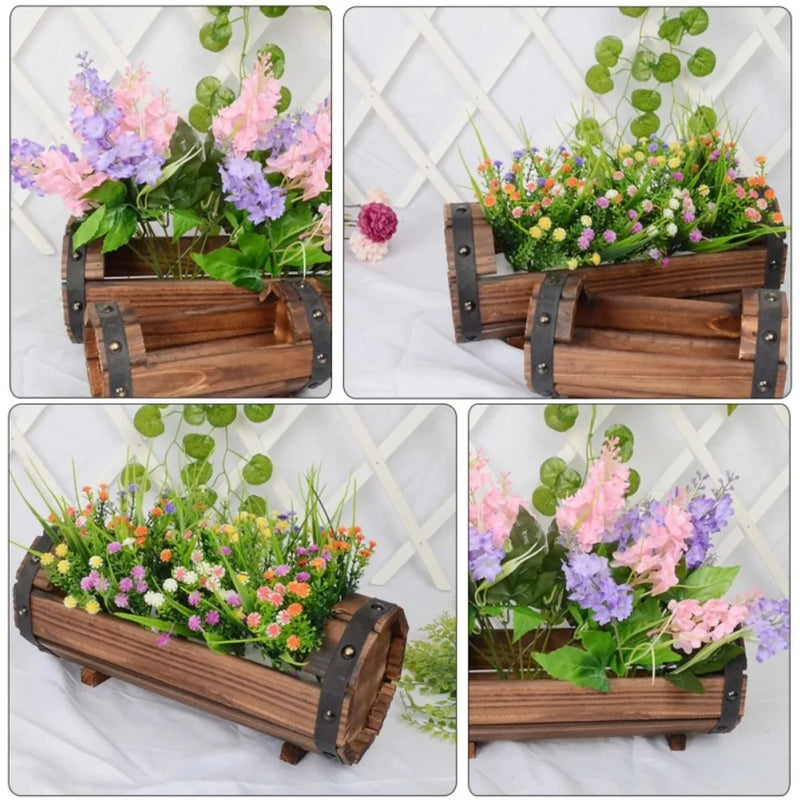 Outdoor Wooden Flower Pot