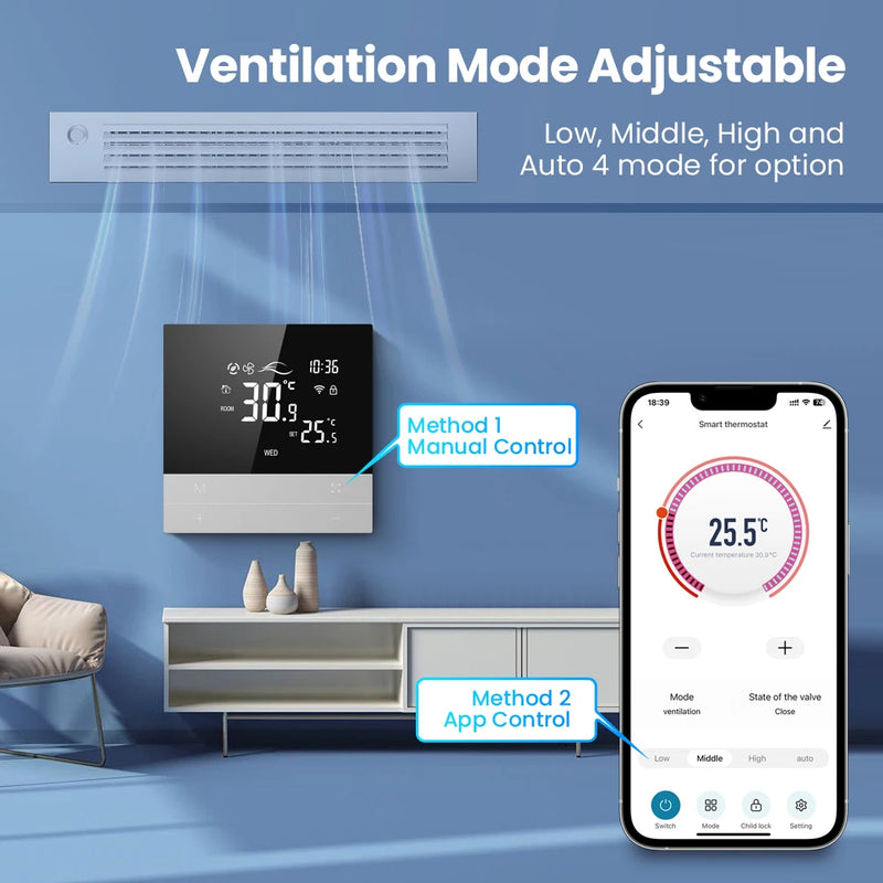 Smart Central Air Conditioning Thermostat