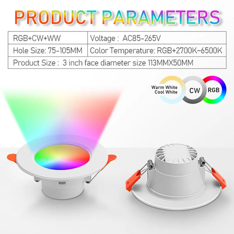 Smart LED RGB Downlight