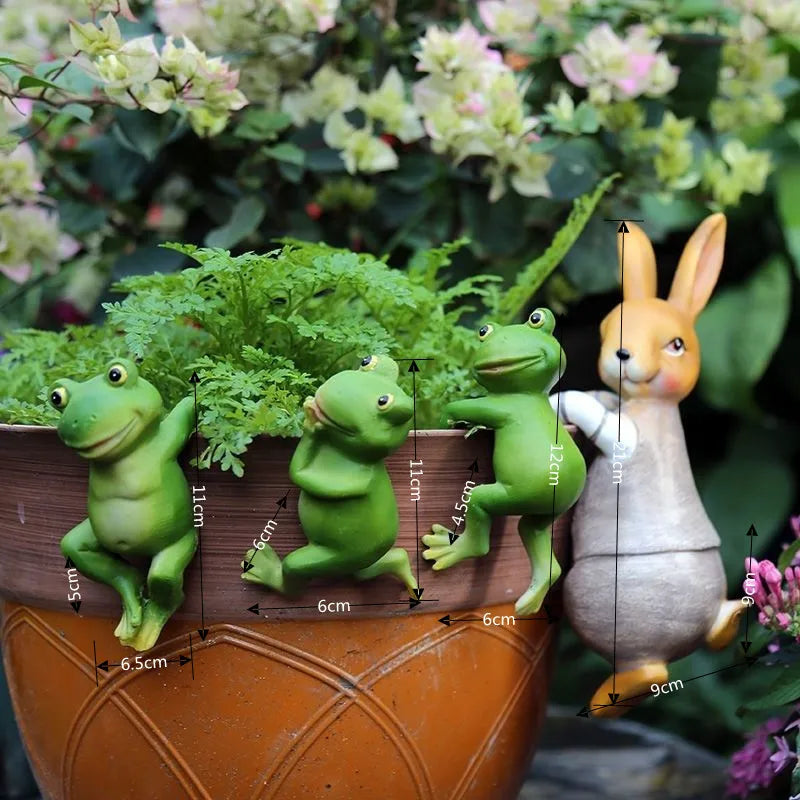 Garden Frog Rabbit Hanging Ornaments