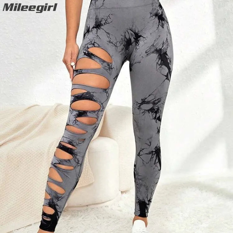 Women Tie Dye Yoga Pant