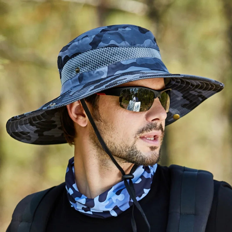 Summer Men Fishing Sun Hat