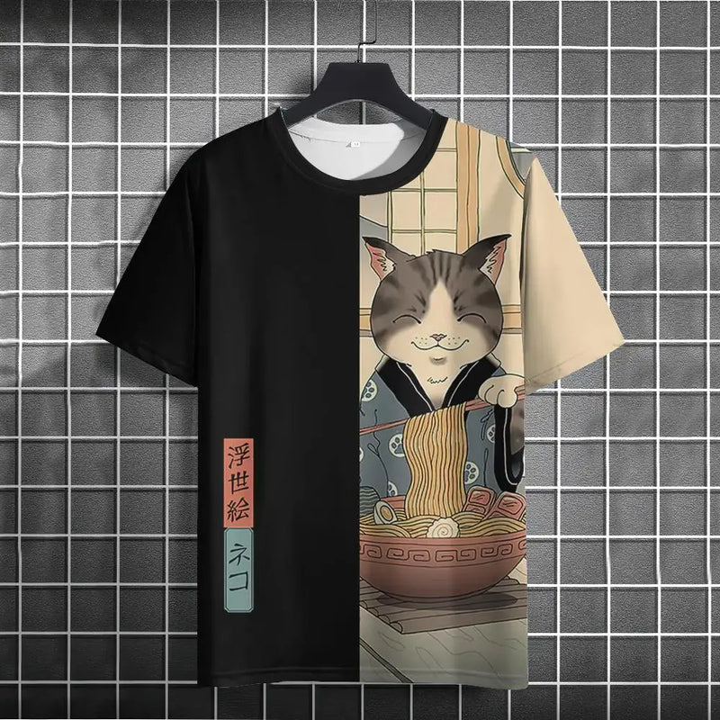 Men's Samurai Cat Shirt