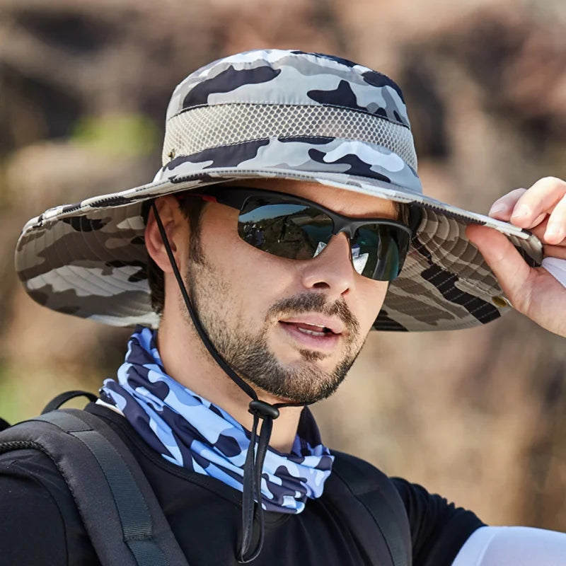 Summer Men Fishing Sun Hat