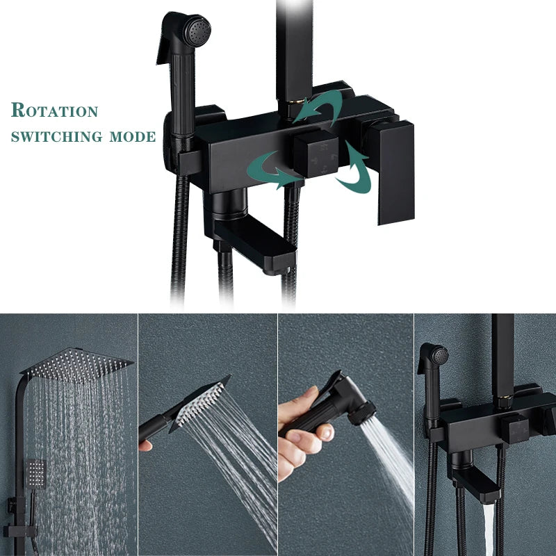 Bathroom Spout Rain Shower Set