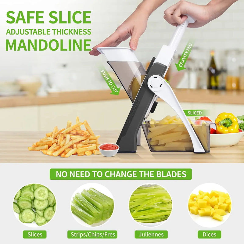 5 In 1 Multifunction Vegetable Slicer/ Cutter