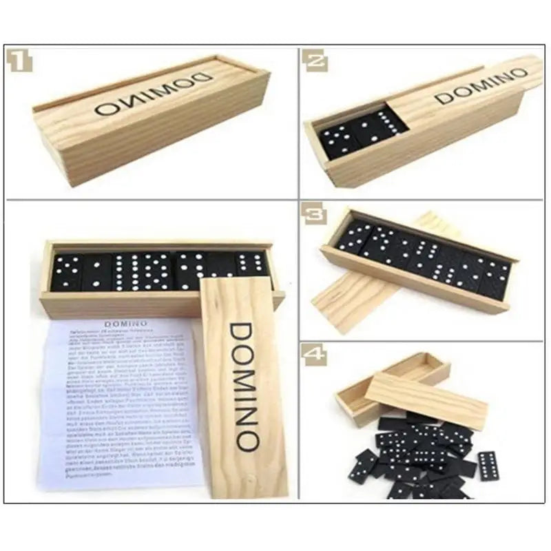 Kid Wooden Domino Board Games