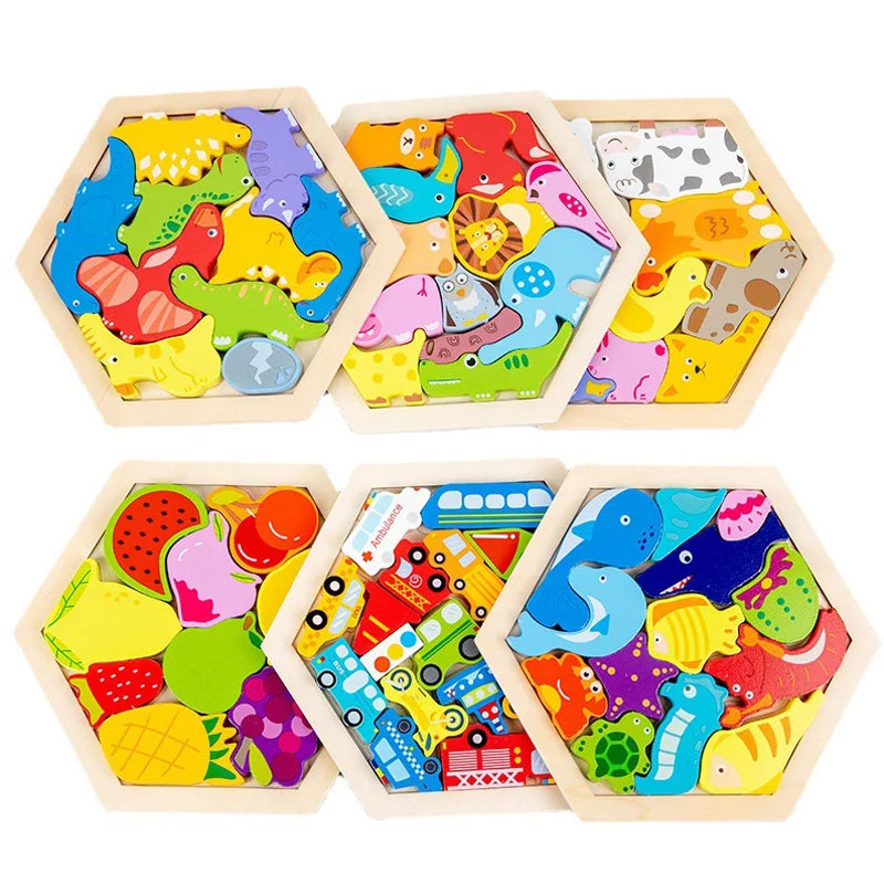 Kids Wooden Jigsaw Puzzle Toy