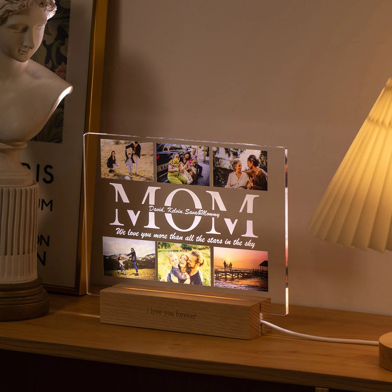 Custom Photo Text 3D Acrylic Lamp