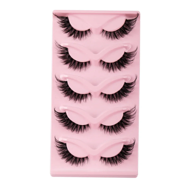 5 Pairs Cat Eye Fake Lashes