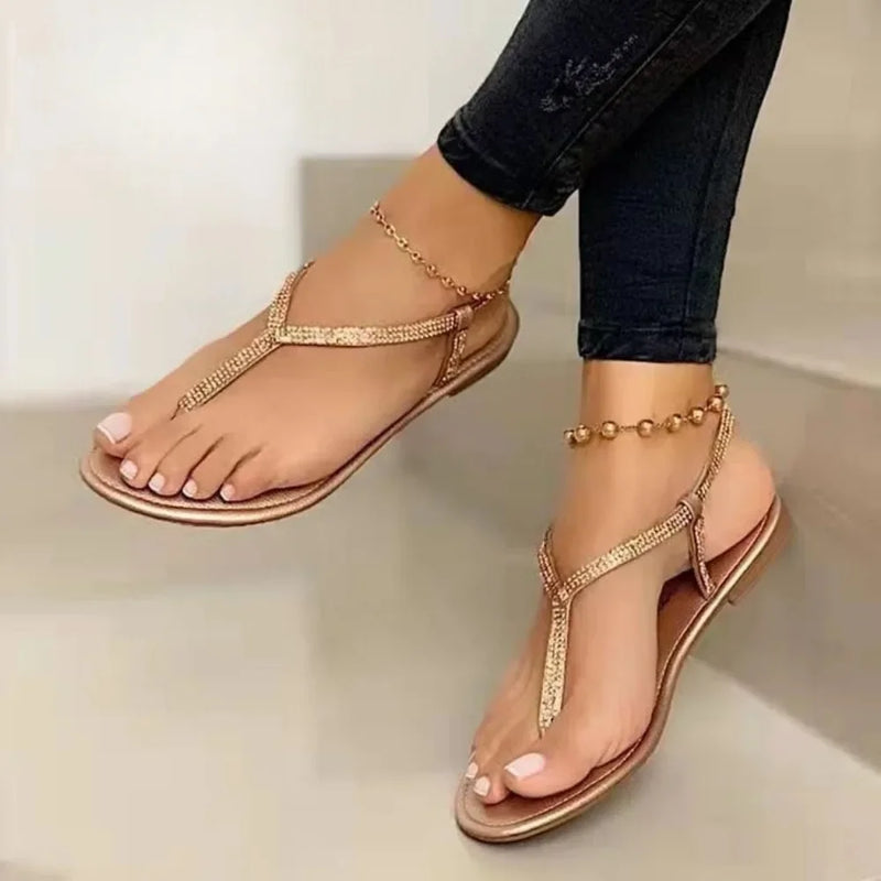 Summer Pointed Toe Flats Sandals