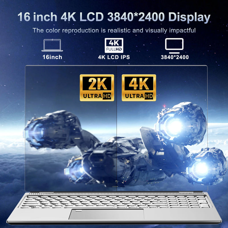 NEW 4K HD 120HZ Display 16'' Laptop