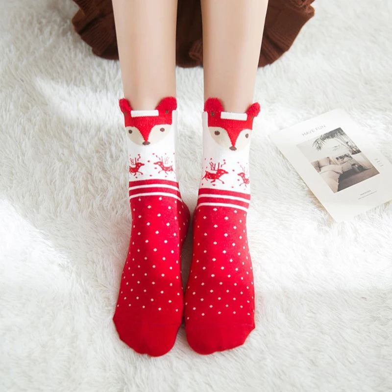 New Year Cute Christmas Socks