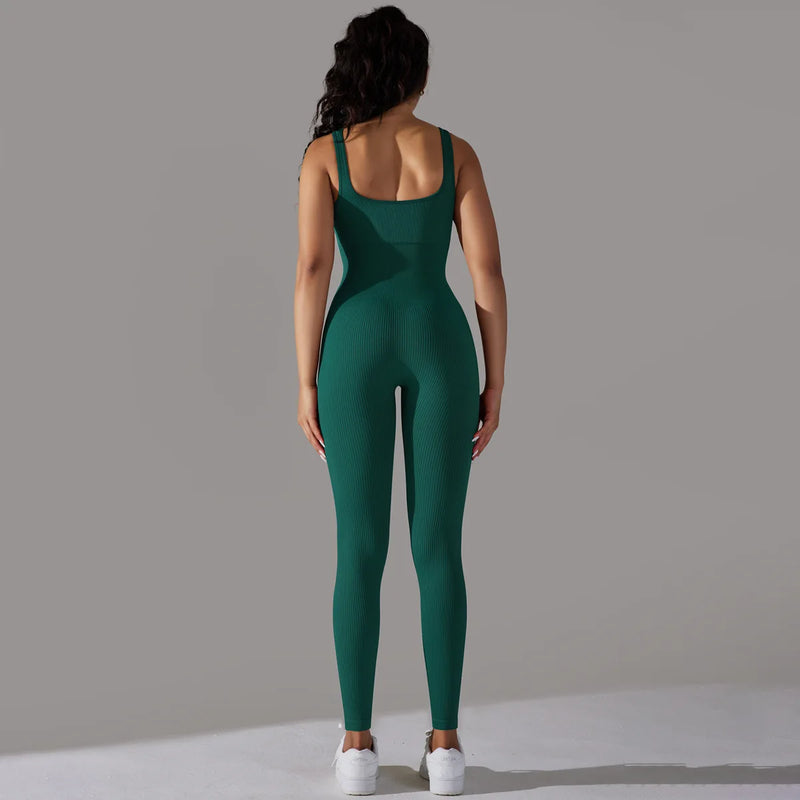 One Piece Seamless Knitted Sport Jumpsuit