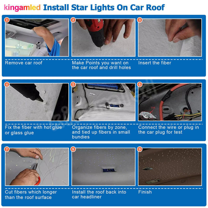 Star Ceiling Optical Fiber Light Kit