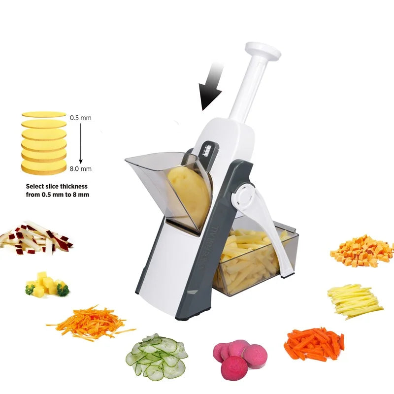 5 In 1 Multifunction Vegetable Slicer/ Cutter