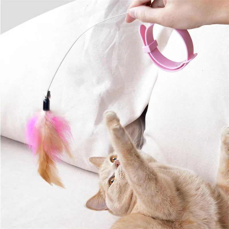 Cat Feather Collar Toy