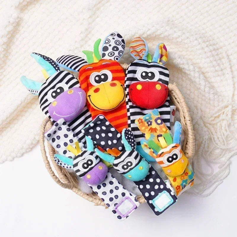 Baby animal socks Rattles Toy