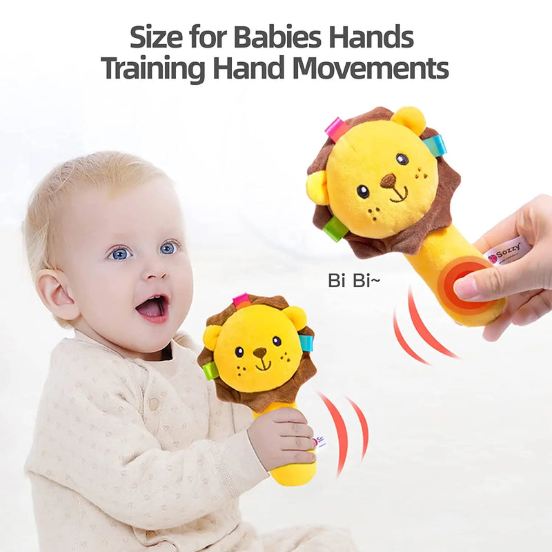 Baby Soft Plush Hand Rattles Toy