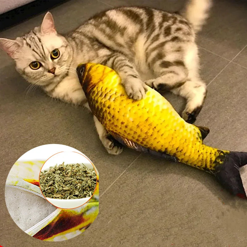 Plush Fish Cat Toy