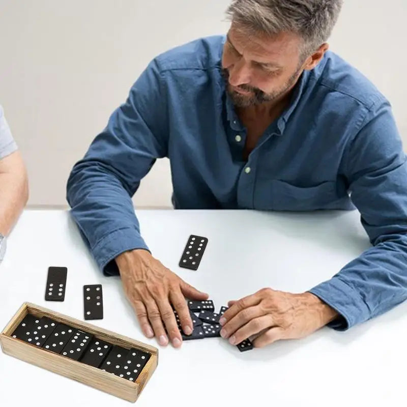 Kid Wooden Domino Board Games