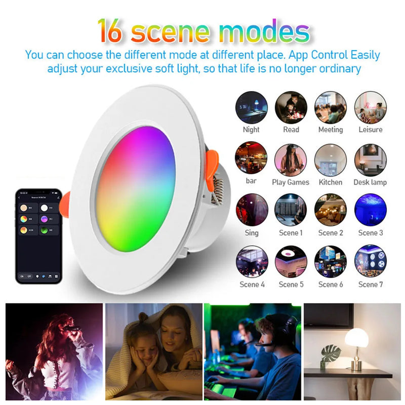 Smart LED RGB Downlight