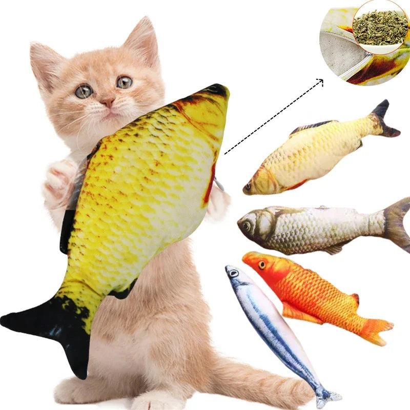 Plush Fish Cat Toy