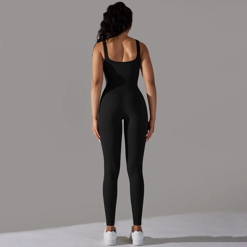 One Piece Seamless Knitted Sport Jumpsuit